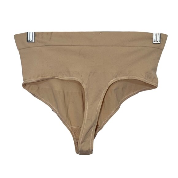Assets By Spanx Shaping Thong Womens XL Tan High Waist - Picture 3 of 9